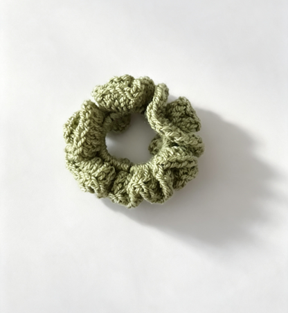 Flutterby crochet scrunchie handmade in the UK for women