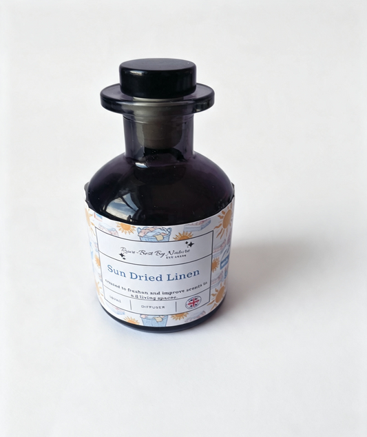 Sun Dried Linen natural reed diffuser handmade in the UK